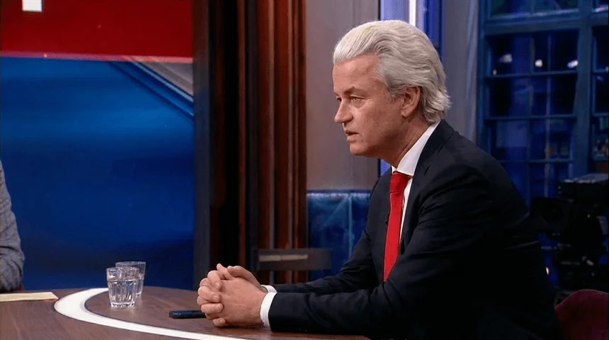 Geert Wilders raakte zichtbaar geïrriteerd